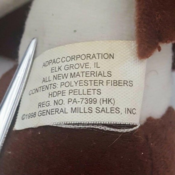 Vintage 1997 General Mills Count Chocula Cereal Plush Big G Breakfast Babies 9" - Picture 7 of 8